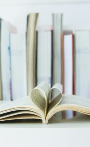 Books on the table